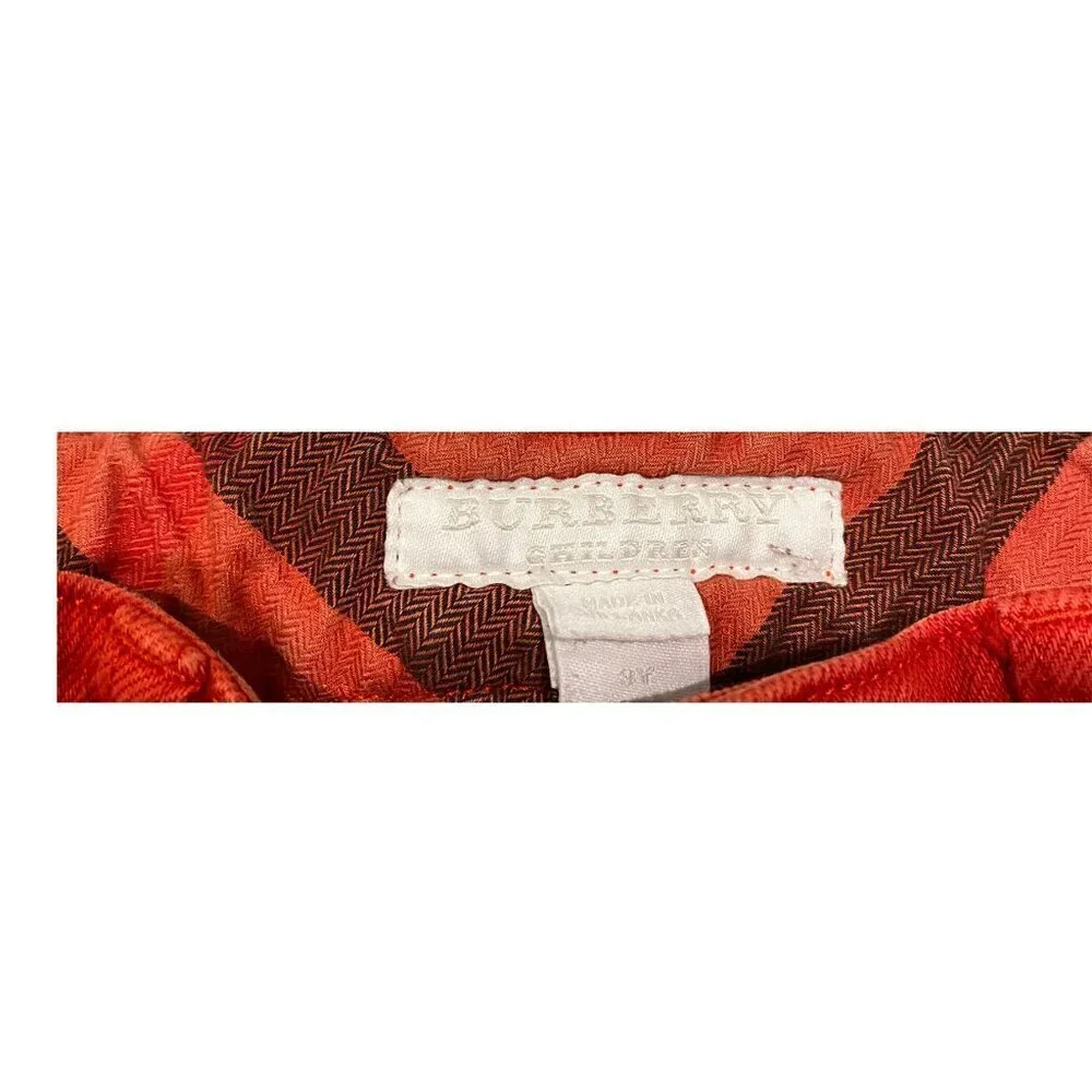 Burberry Toddler Boy's Red/Orange Denim Pant - Size 3Y - Excellent! - Picture 4 of 4